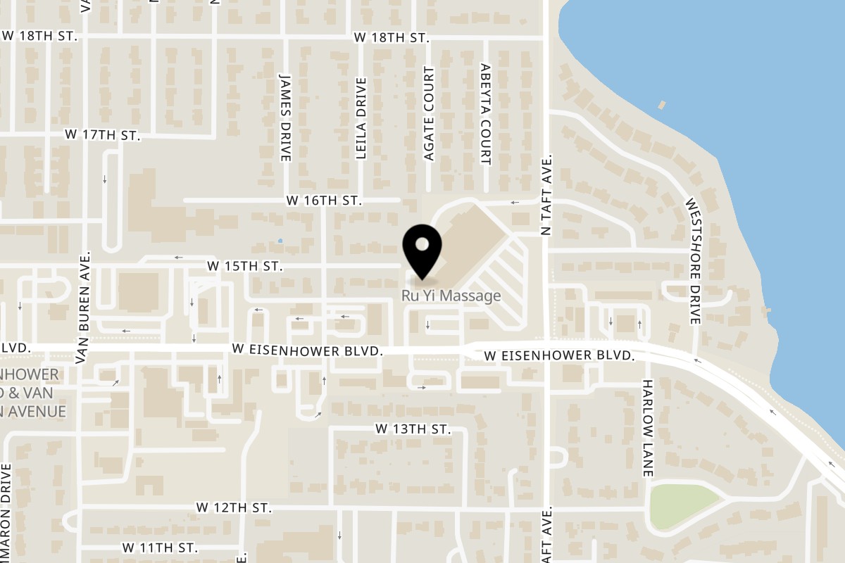 Map showing the location of El Pueblito Loveland on 1499 W Eisenhower Blvd in Loveland